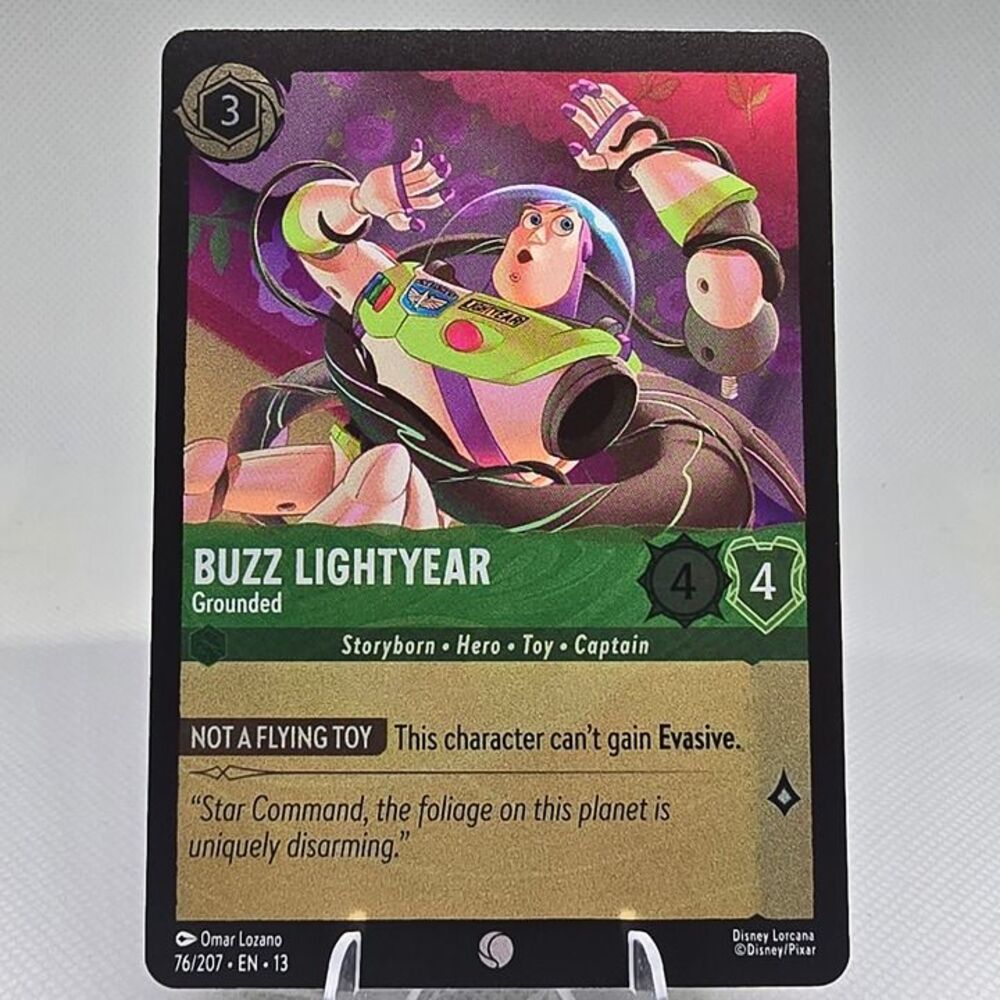 Disney Lorcana Buzz Lightyear Grounded Trading Card 76 Attack of the Vine